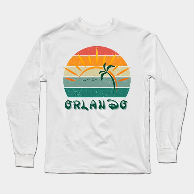 Orlando Vibe Long Sleeve T-Shirt by TeeShop Designs